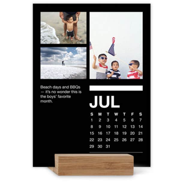 Shutterfly easel calendar