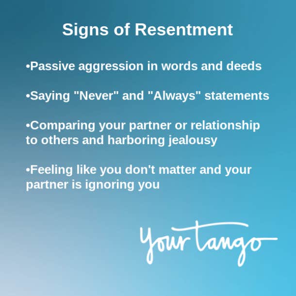signs of resentment