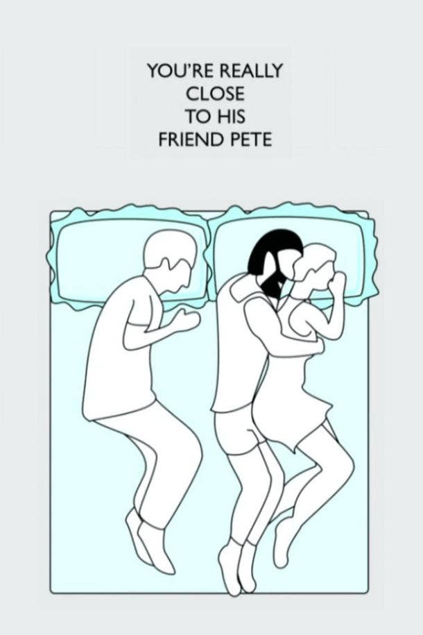 what your sleep position says about your relationship