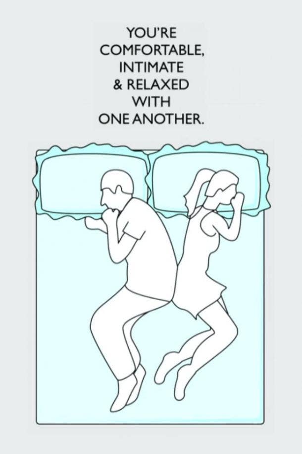 what your sleep position says about your relationship