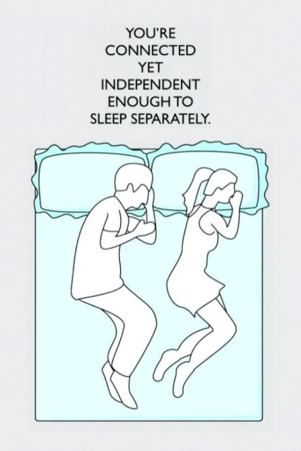 what your sleep position says about your relationship