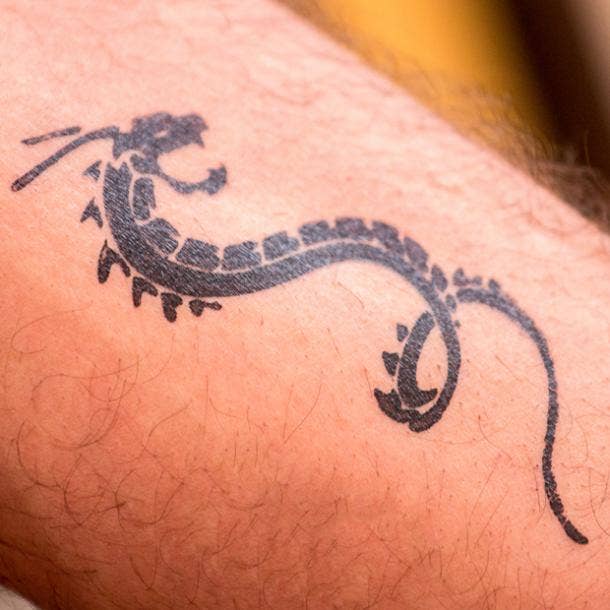 Small dragon tattoo