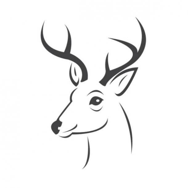 deer hoof prints - Google Search  Deer tracks, Deer decal, Deer track  tattoo