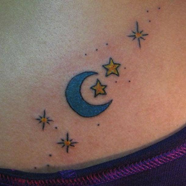 Moon and Stars Tattoos for Sky Lovers  Art and Design