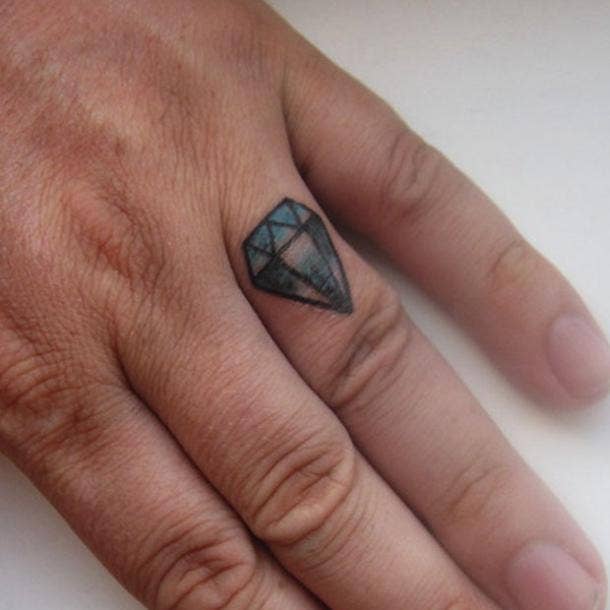 small tattoos with big meaning diamond