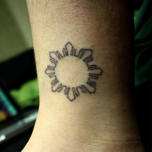 small tattoos with big meaning sun