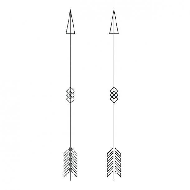 small tattoos with big meaning two arrows
