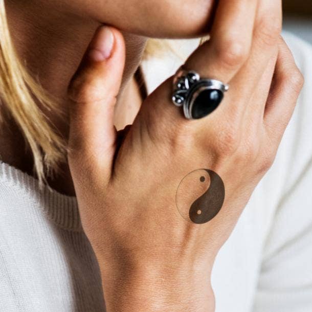 small tattoos with big meaning yin and yang