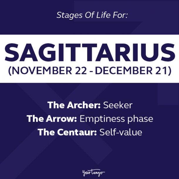 3 stages of sagittarius