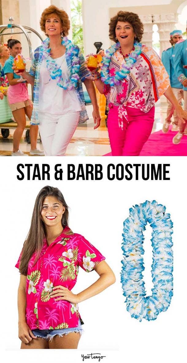 Star and Barb Halloween Costume with Colorful Lei 