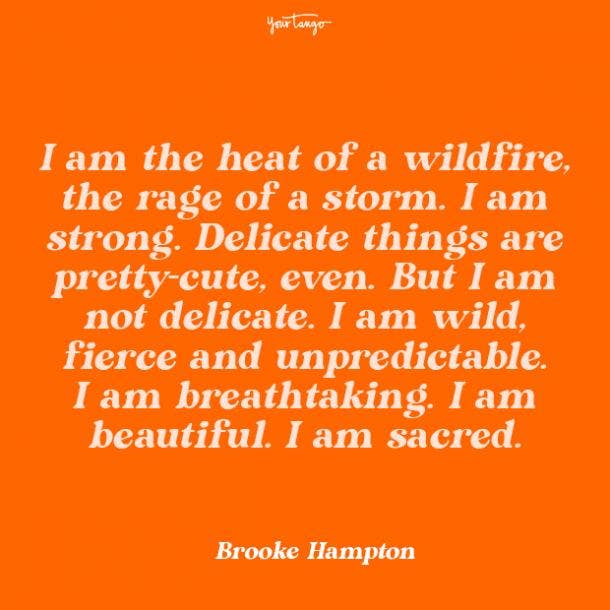 Brooke Hampton Strong Woman Quote