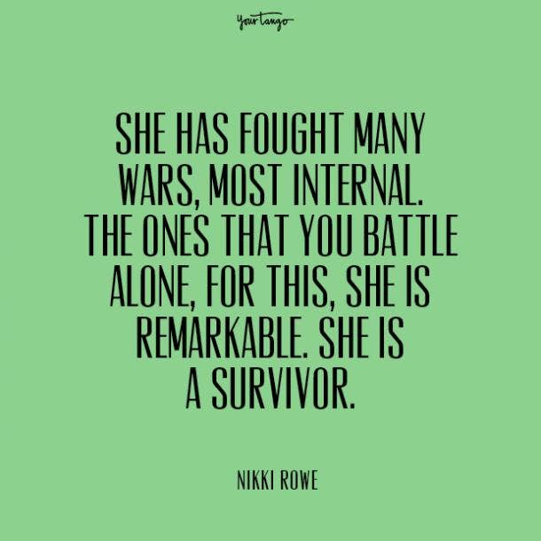 Nikki Rowe Strong Woman Quote