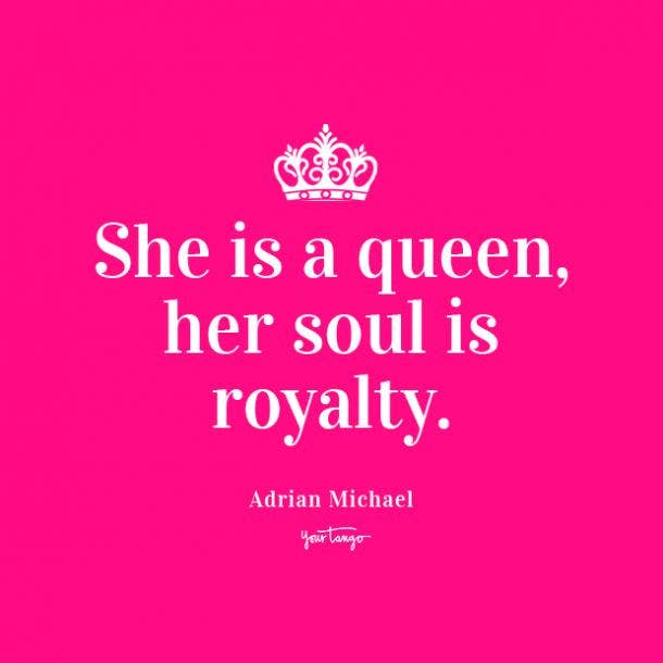 Adrian Michael Strong Woman Quote