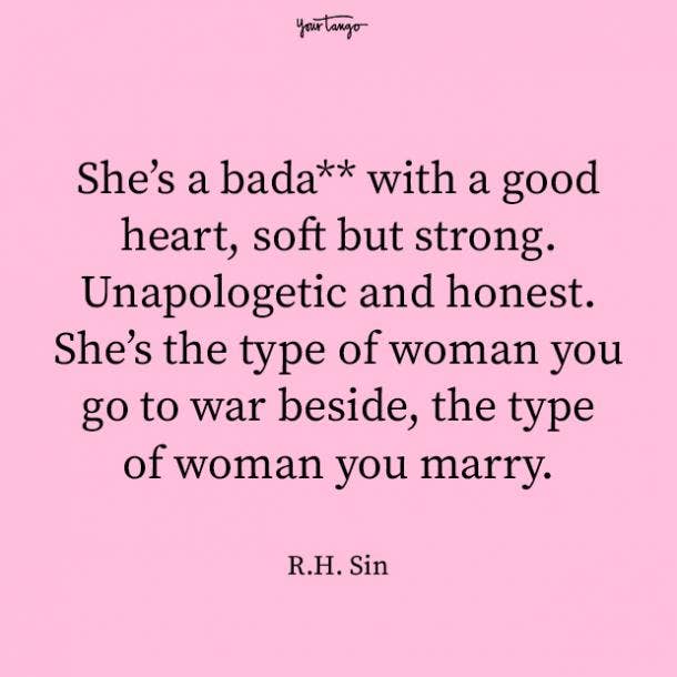 R.H. Sin Strong Woman Quote