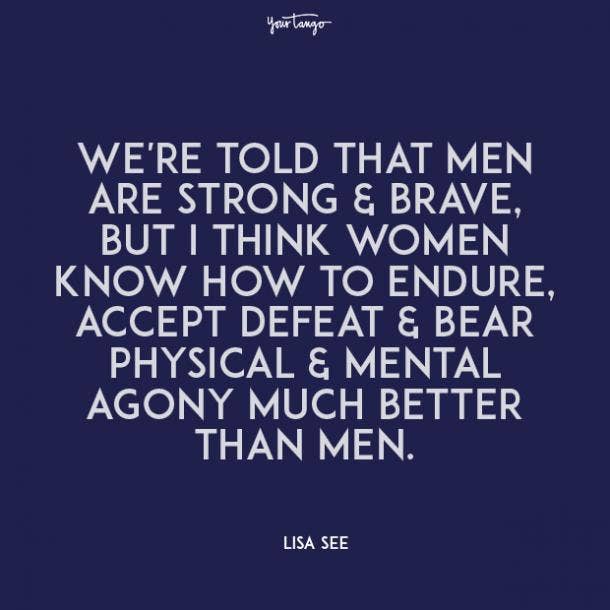 Lisa See Strong Woman Quote