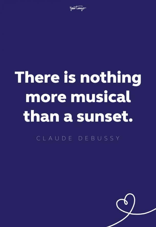 there is nothing more musical than a sunset