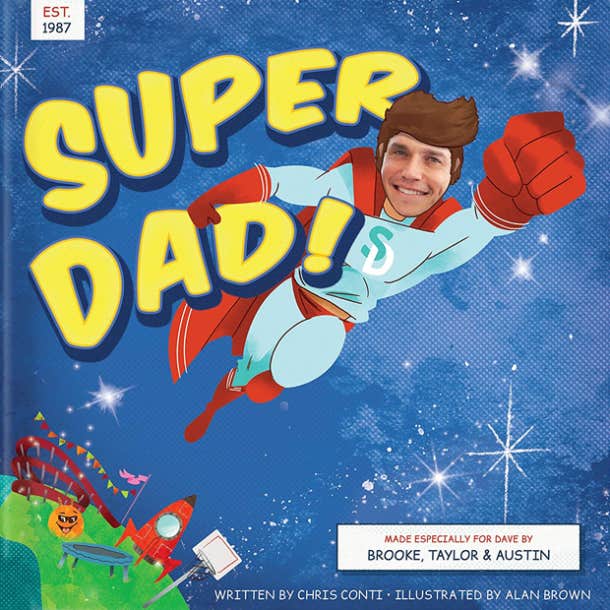 Livre personnalisé SuperDad pour papa
