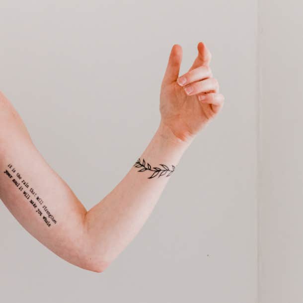 20 Meaningful Quote And Phrase Tattoos