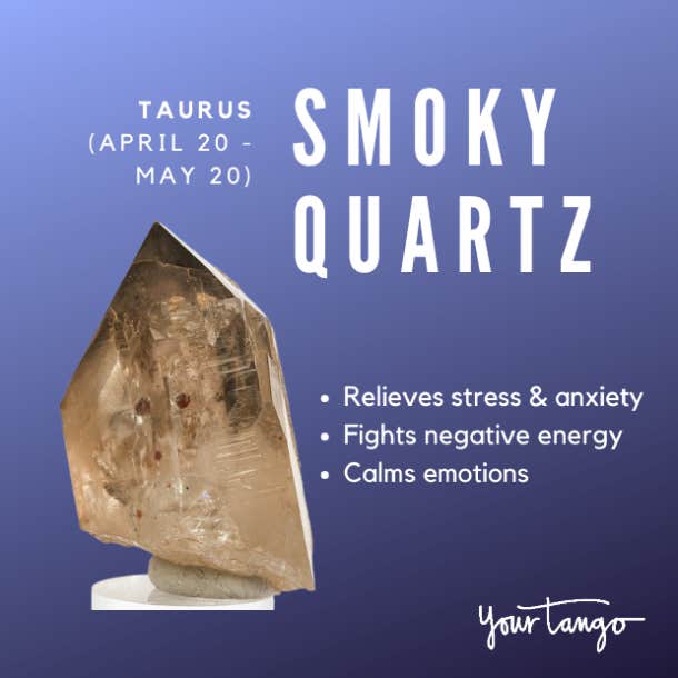 taurus crystal smoky quartz