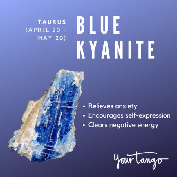 taurus crystals blue kyanite