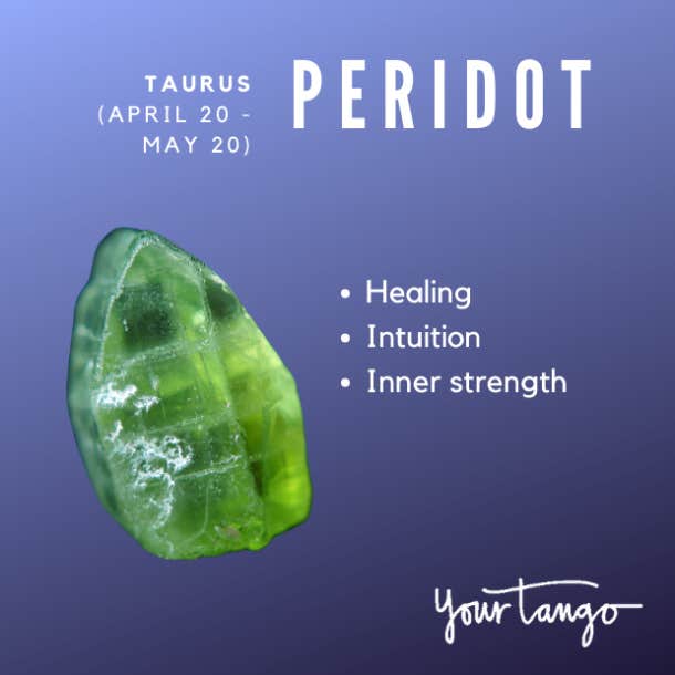 taurus crystals peridot