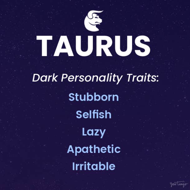 taurus dark side traits