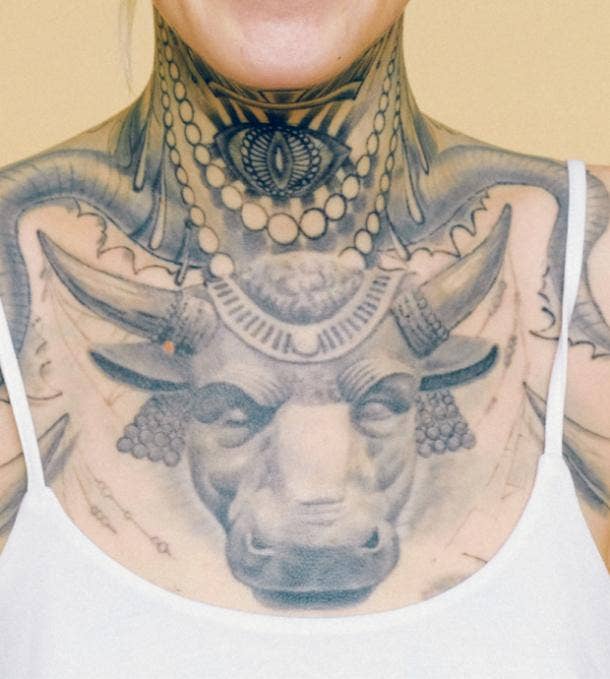 zodiac tattoo idea for women