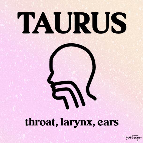 taurus ruling body part