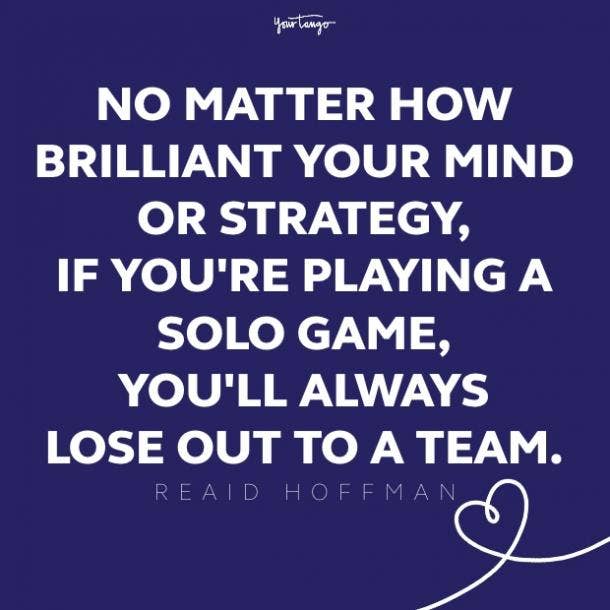reaid hoffman teamwork quote