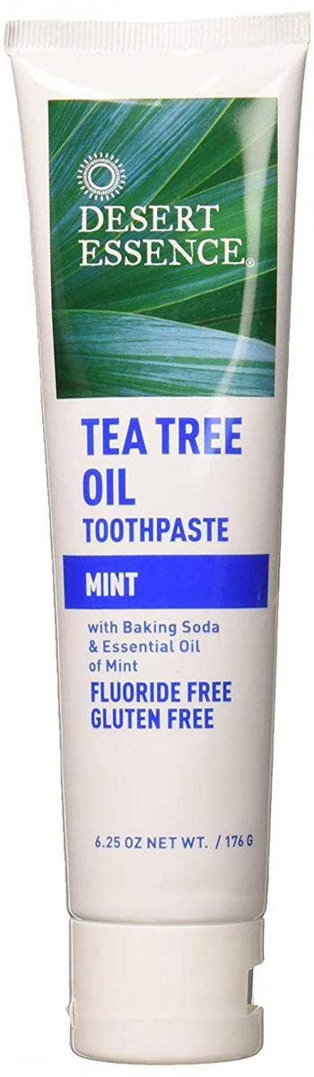 toothpaste for bad breath Desert Essence Natural Tea Tree Oil Toothpaste