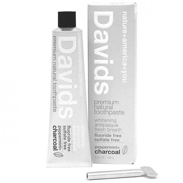 toothpaste for bad breath Davids Natural Charcoal Toothpaste