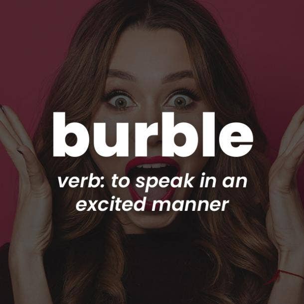 burble rare words with beautiful meanings