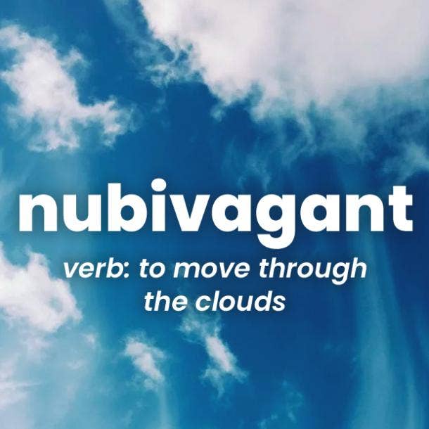 nubivagant rare words with beautiful meanings