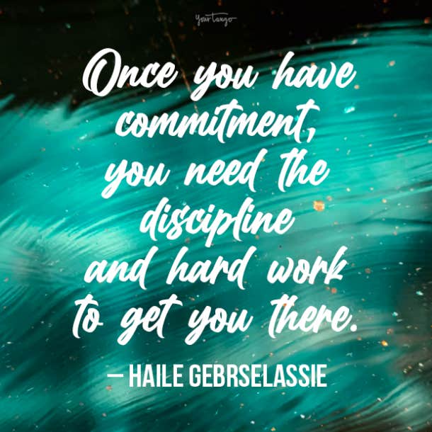 Haile Gebrselassie inspirational quote for work