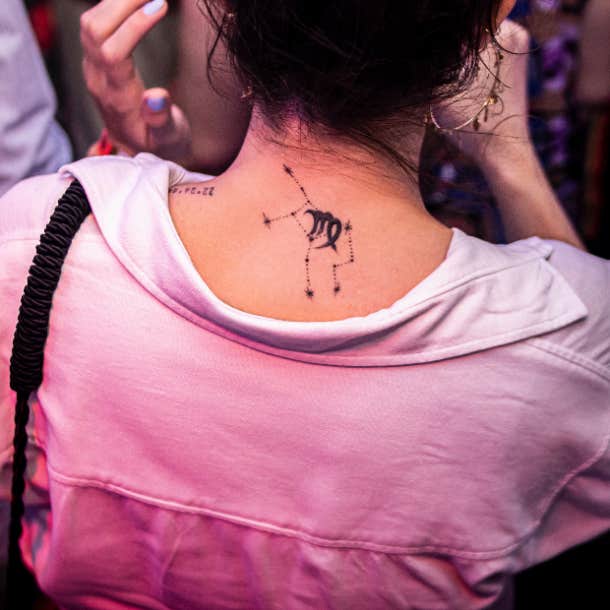 Tattoo uploaded by Dominik Fleckl  This is my zodiac sign virgo and a  arrow for always looking forward zodiactattoo virgo arrow simple   Tattoodo