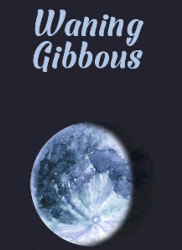 waning gibbous moon