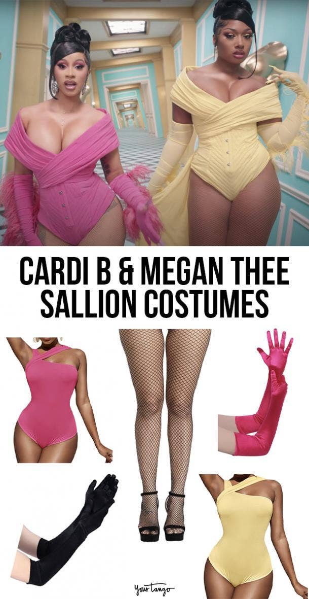 Cardi B & Megan Thee Stallion Pink and Yellow "WAP" Costume