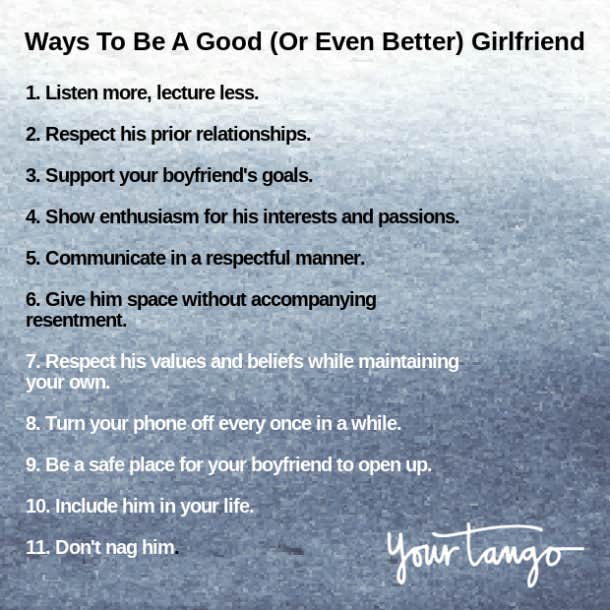 how to be a good girlfriend