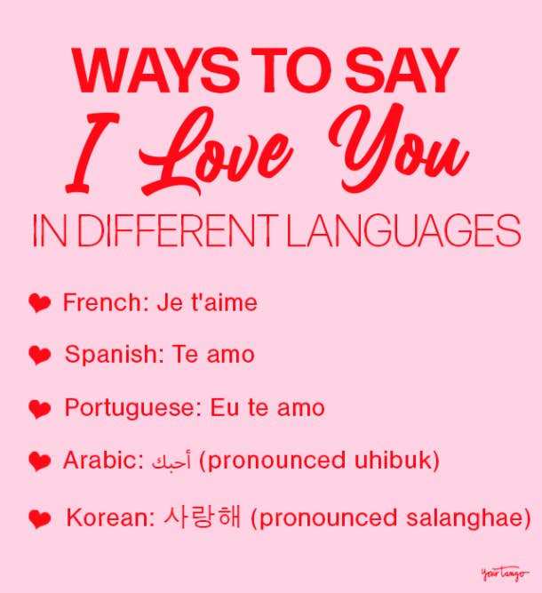 ways to say i love you in different languages