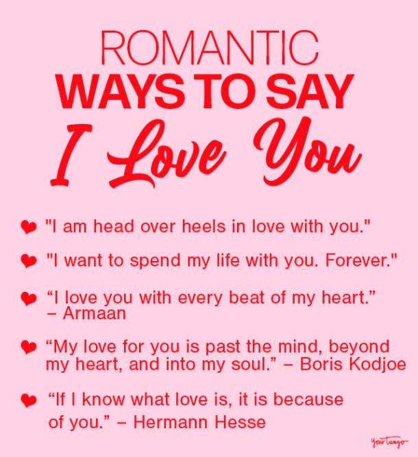 romantic ways to say i love you