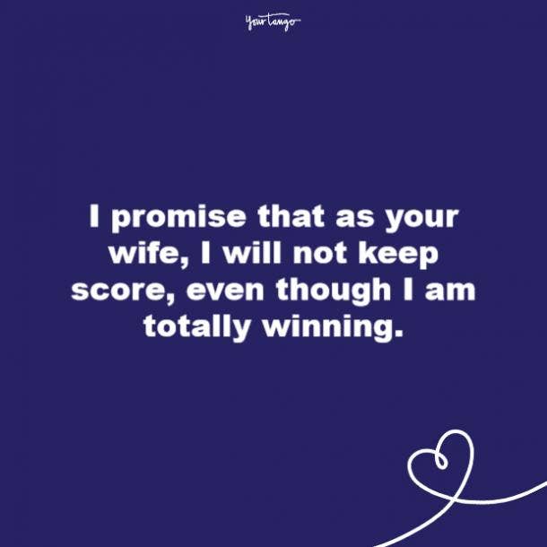 funny wedding vows