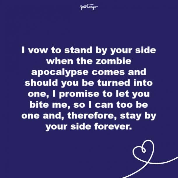 funny wedding vows