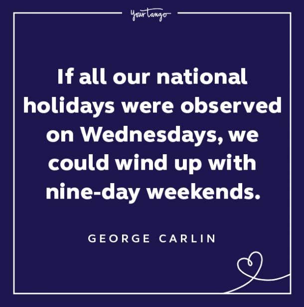 george carlin wednesday quote