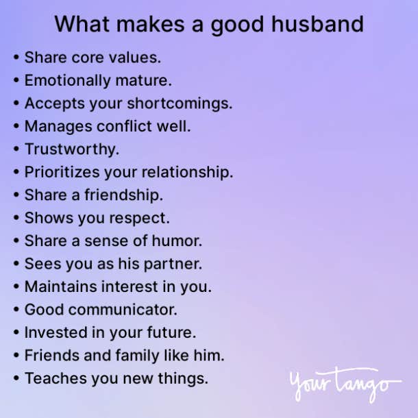 qualities of a good husband