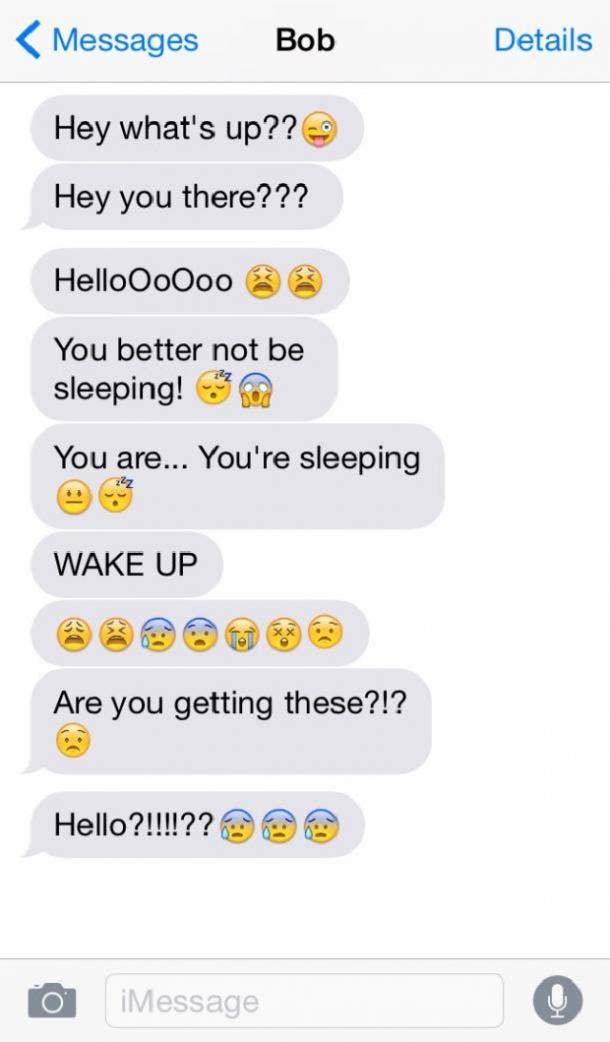 Spam text messages prank