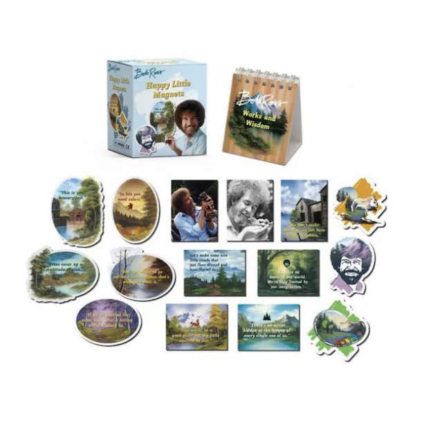 white elephant gifts under 10 bob ross magnets