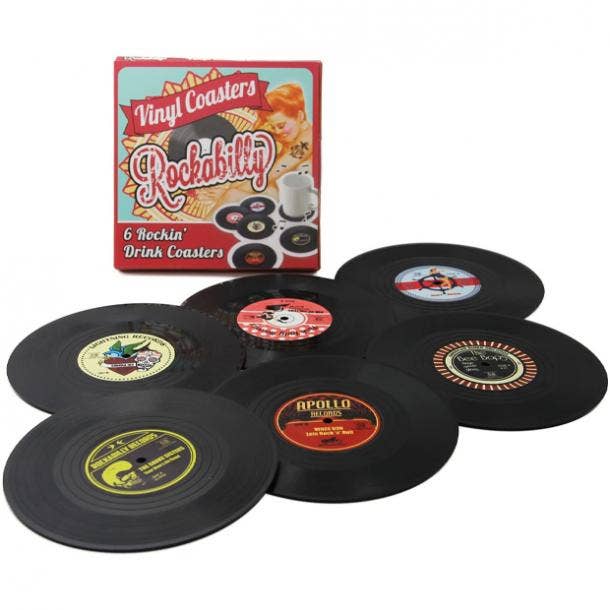 white elephant gifts under 10 vinyl coasters