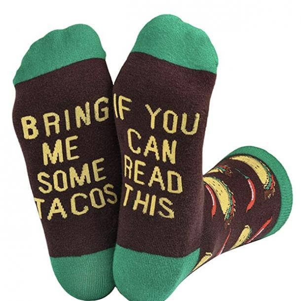 https://www.yourtango.com/sites/default/files/styles/body_image_default/public/2020/white-elephant-gifts-under-10-funny-socks-if-you-can-read-this-bring-me-tacos.jpg