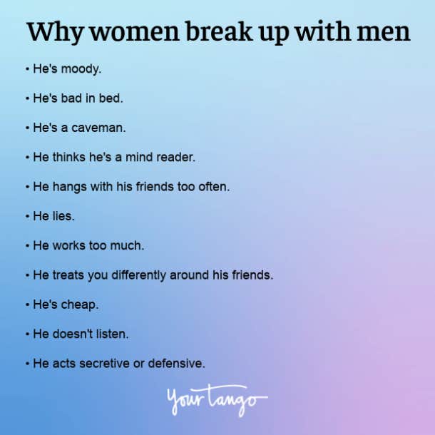 why women break up with men