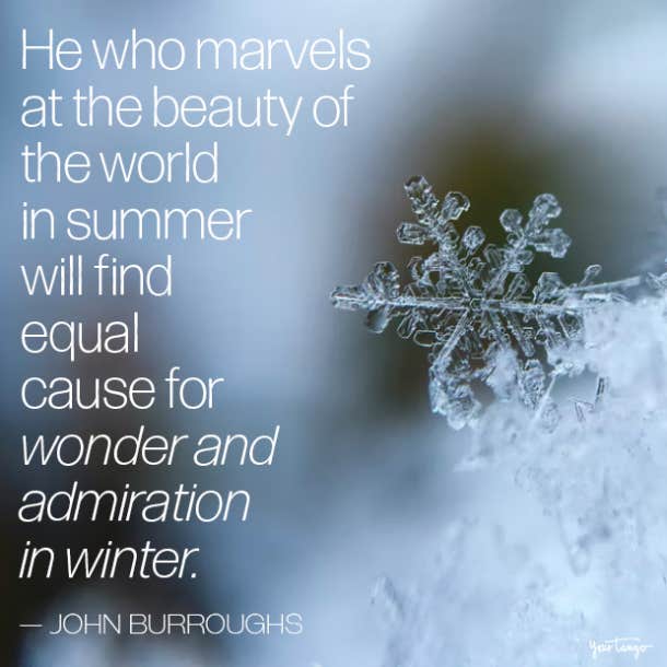 John Burroughs quotes about winter